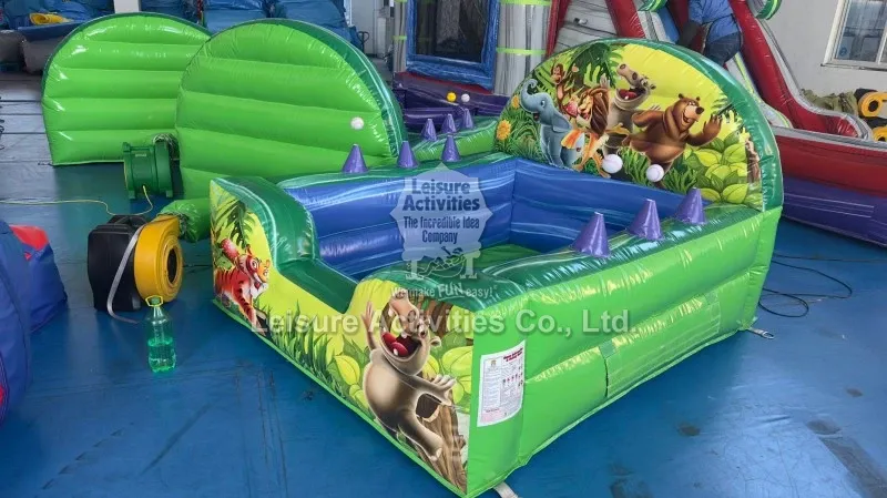 Inflatable Jungle Ball Pool With Air Jugglers