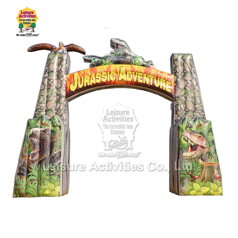Aufblasbarer Jurassic-Abenteuerbogen Aufblasbarer Jurassic-Abenteuerbogen