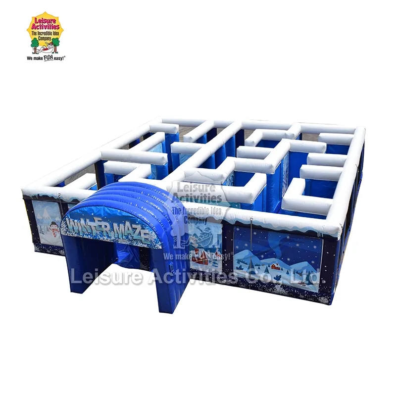 Aufblasbares Winterlabyrinth Aufblasbares Winterlabyrinth
